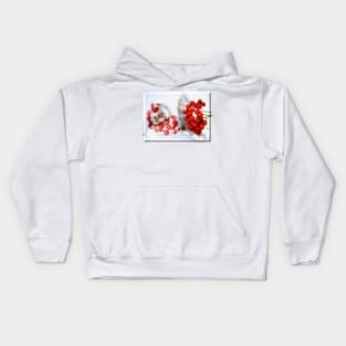 Snowy Red Berries Kids Hoodie